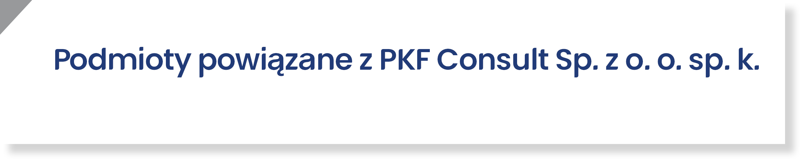 PKF Consult - PKF Polska